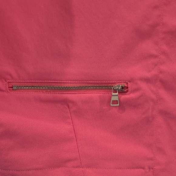 Nike HOT PINK Dri-Fit Teck Pack Cropped Snap Front Athketic Top Size Small - Picture 7 of 14